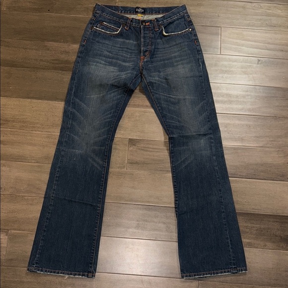 Earl Jeans x Le Grande Bleu Boot Cut Mid Rise Western Boot Cut Jeans - Picture 1 of 9